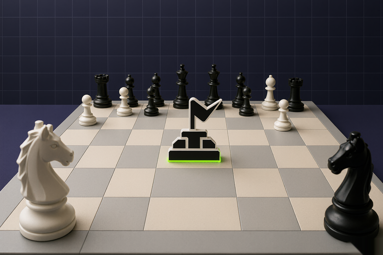 A first-person view of a Noryxa Labs chess game